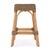 Spritely Home Accent Furniture Robias 24.5 in. Seat Height Rectangular Rattan and Mendong Grass Counter Stool, Khaki Brown For Sale - Image 4 of 6