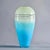 Tall Mid Century Blue and Pale Green Art Glass Vase For Sale - Image 4 of 10