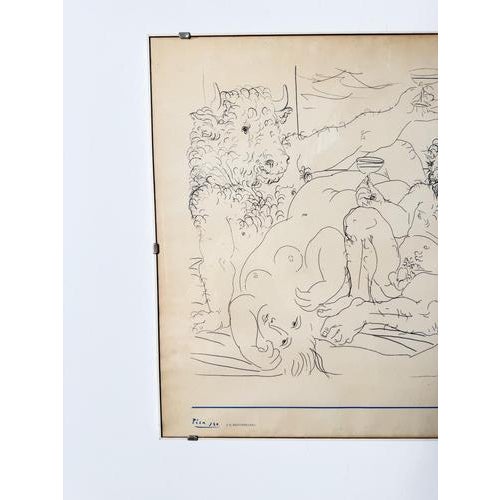 Vintage Picasso at Villa Medici Exhibition Poster, 1983 For Sale - Image 9 of 16