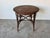Vintage Boho Chic Bamboo and Rattan Round Accent Table For Sale - Image 9 of 12