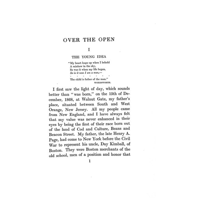 "Over the Open" 1925 Page, H.S. For Sale In New York - Image 6 of 10