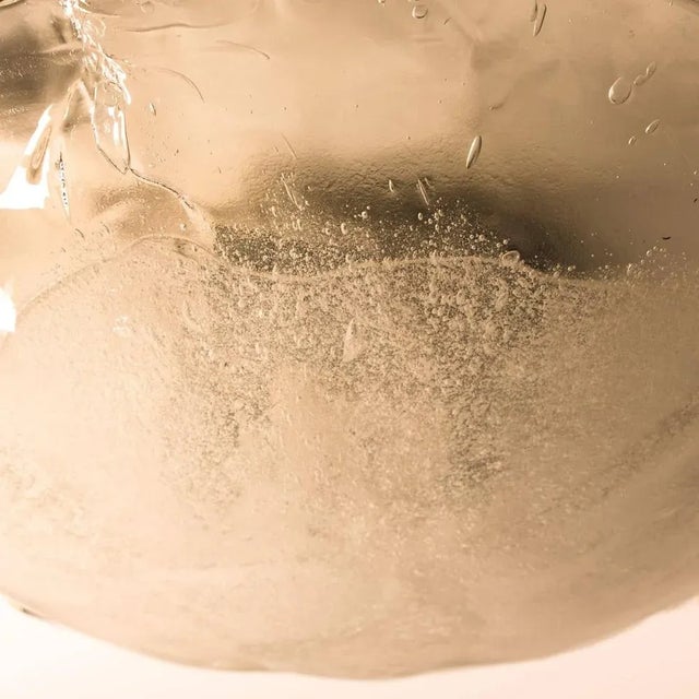 Gold Brass and Murano Glass Flush Mount by J. T. Kalmar, Austria, 1960s For Sale - Image 8 of 9