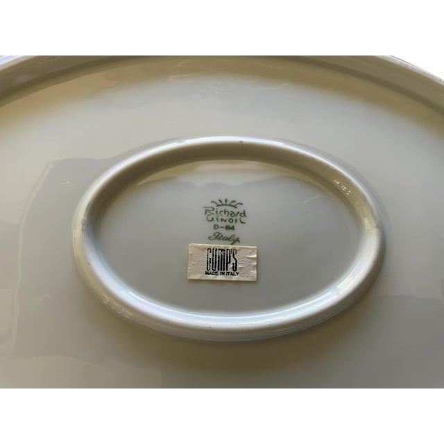 Richard Ginori Richard Ginori Quenelle Large 16" Scalloped Oval Serving Platter Italy 1991-2015 For Sale - Image 4 of 4