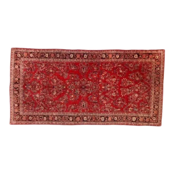 Vintage Persian Sarouk Gallery Rug For Sale