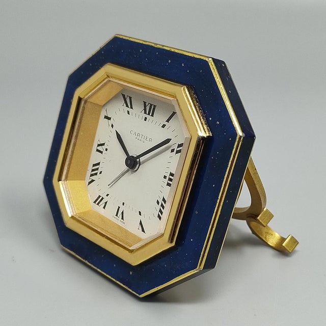Vintage Pendulette Alarm Clock by Cartier, 1980s For Sale - Image 4 of 10