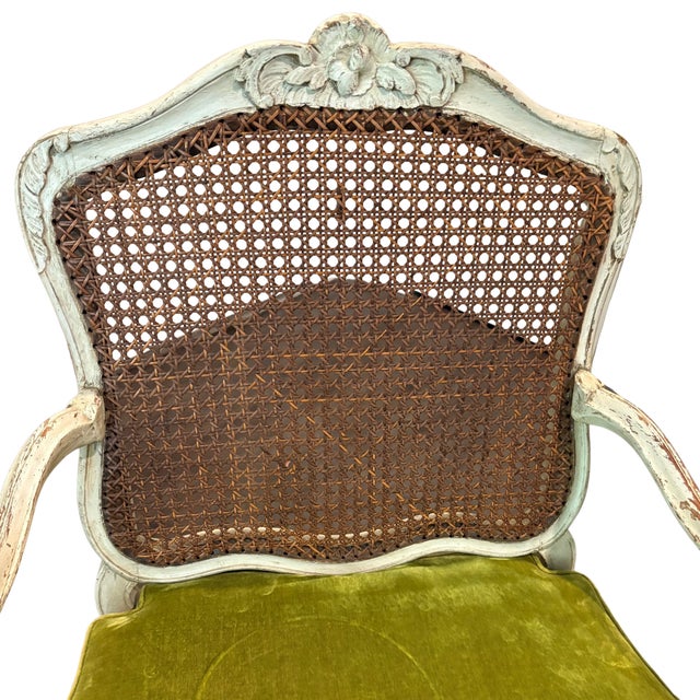 Wood Pair 18th Century French Louis XV Fauteuils For Sale - Image 7 of 12