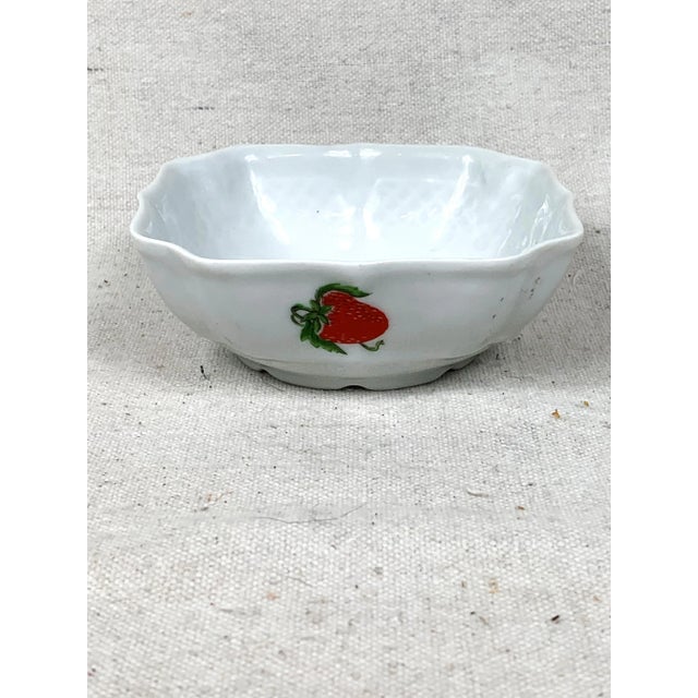 Vintage L. Lourioux, France, porcelain small bowl decorated with strawberries. This is a pre-owned item so please see all...