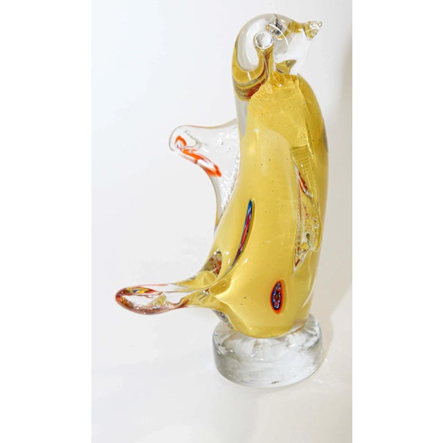 1960s Murano Hand Blown Art Glass Bird Figurine For Sale - Image 11 of 13