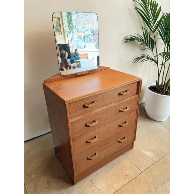 Mid-Century Brandon Chest of Drawers in Oak with Mirror from G-Plan, 1950s For Sale - Image 9 of 18