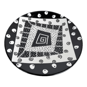 Postmodern Memphis Style Charger Platter by Rita Duvall, 1991