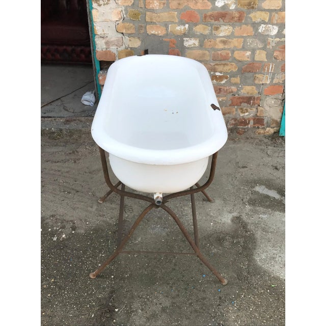 Rustic Iron Garden Planter, 1930s For Sale - Image 3 of 9