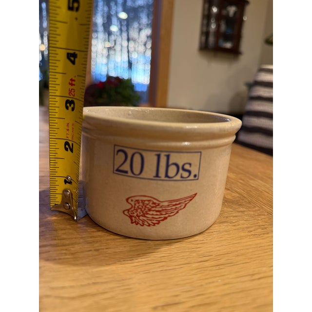 Gray Red Wing Pottery Miniature 20lb Butter 1994 Commerative 1lb Crock For Sale - Image 8 of 8