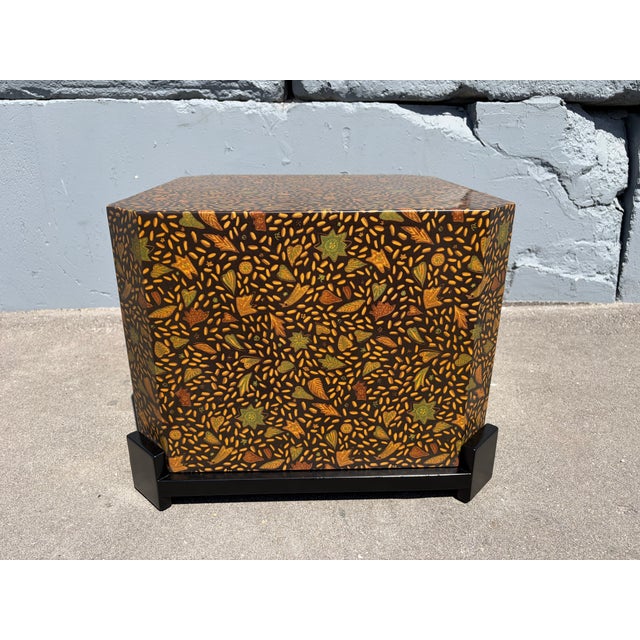 Pair End Tables, Side Tables, Fabric and Resin, 1980s For Sale - Image 14 of 17