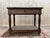 Brown Napoleon III Console Table in Oak and Marble For Sale - Image 8 of 8