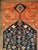 Antique Malayer Tribal Gallery Rug, Hand-Knotted Wool, Geometric Pattern, 5x13, Terracotta & Navy For Sale - Image 17 of 18