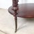 Antique Mahogany Two-Tier Kidney Table With Bobbin Turned Legs and Brass Feet For Sale - Image 11 of 12