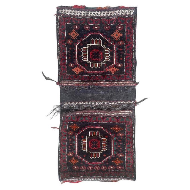 Mid-Century Turkmen Chuval Rug, 1940s For Sale - Image 13 of 13