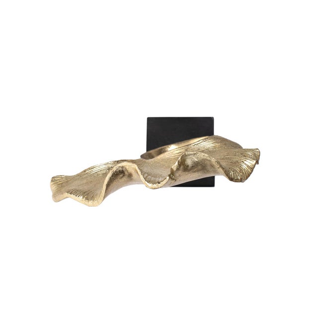 Gifu Golden Ginkgo Leaf Sculpture- Short For Sale - Image 11 of 11