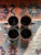 Stackable brown dip dye mugs for coffee or tea. Marked Japan. Gently used, may be some minor marks/chips/signs of wear....