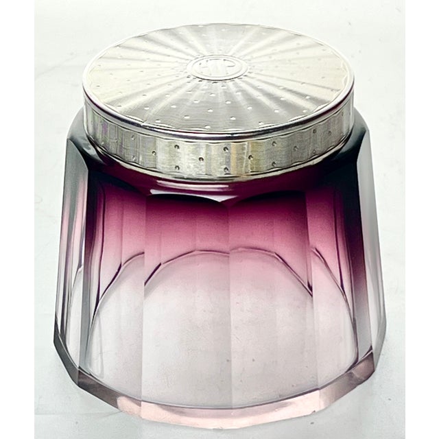An extremely rare and stunningly beautiful, this stylish 1920s/'30s art deco crystal atomizer and matching box by Hermès...