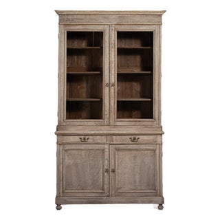 French Oak Vitrine France Mid 19th Century For Sale
