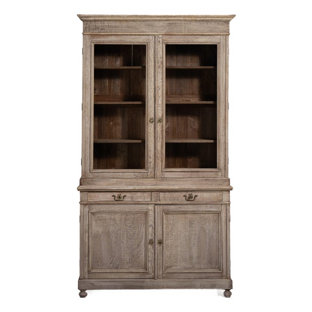 French Oak Vitrine France Mid 19th Century For Sale