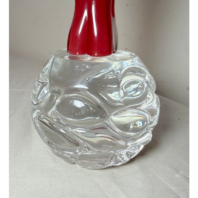 Vintage Hand Blown Italian Murano Glass Fornace Mian Formia Couple Sculpture For Sale - Image 11 of 17