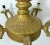 1940s Vintage Gold - Fished Metal Chandelier For Sale - Image 5 of 8
