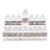 Antique Whitall Tatum Co. Reverse-Painted Gilded Label Apothecary Jars, Set of 16 For Sale
