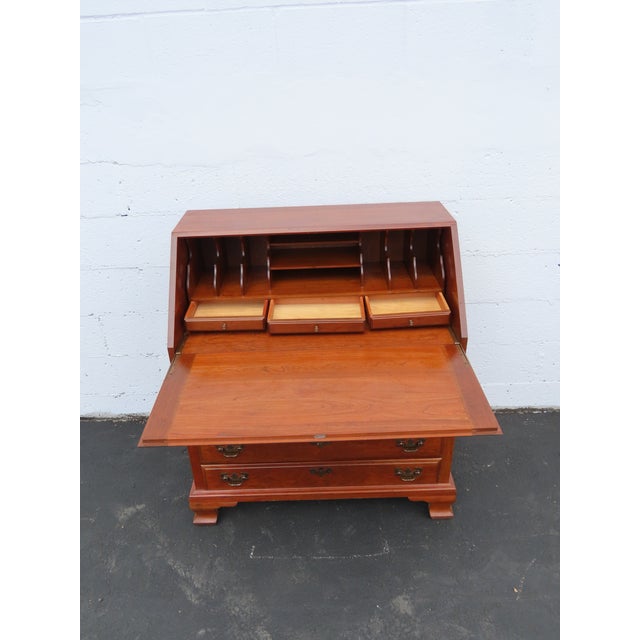 Maddox 1940s Solid Cherry Large Secretary Desk 6393 For Sale In Miami - Image 6 of 18