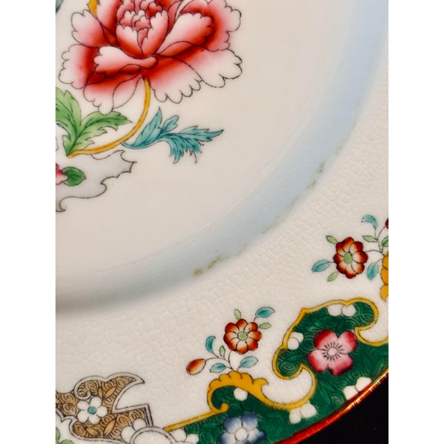 Minton Rare Antique Minton Decorative Chinoiserie Plates Made Exclusively for Bordier Geneva, Set of 2 For Sale - Image 4 of 9