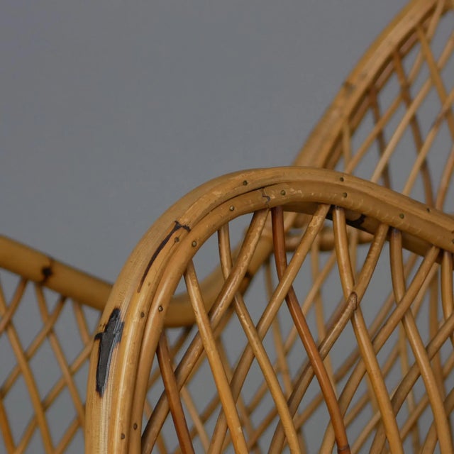 Wicker Armchair from Gervasoni, 1960s For Sale - Image 12 of 17