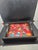 Vintage Chinese Folk Art Tile Panel on Wood Tray
