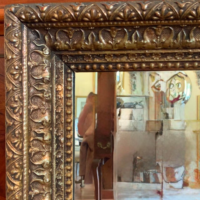 Victorian Late 19th Century American Gilt Wall Mirror For Sale - Image 3 of 12