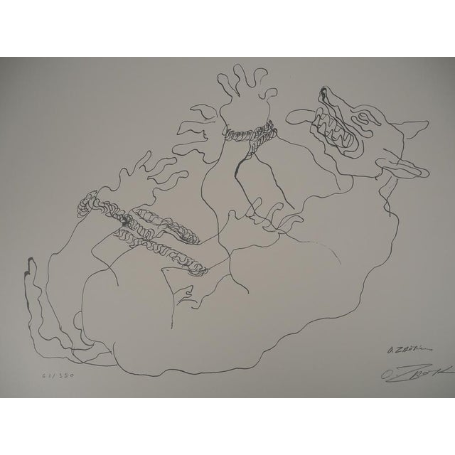 Ossip Zadkine, Mythology: Cerberus Captured, Original Lithograph For Sale - Image 5 of 5