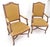 Pair of Carved French Style Mohair Fabric Carved Open Arm Lounge Chairs MINT! For Sale - Image 11 of 11