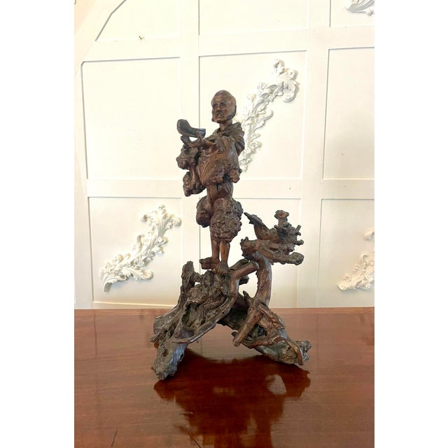 19th Century Chinese Root Carving, 1860s For Sale - Image 11 of 11