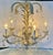 Vintage Gray 5-Light Hollywood Regency Palm Tree Chandelier Attributed to Hans Kogl For Sale - Image 10 of 11