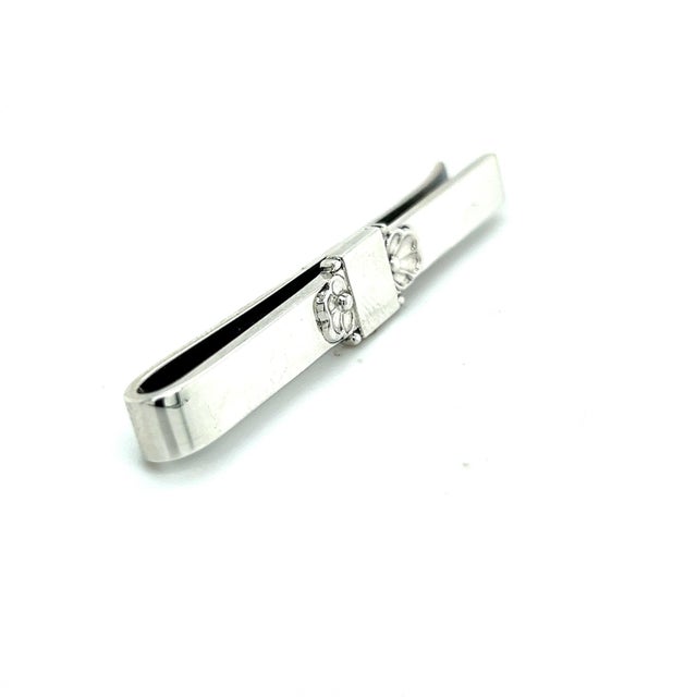 1990s 1990s Georg Jensen Estate Mens Tie Bar Silver For Sale - Image 5 of 9