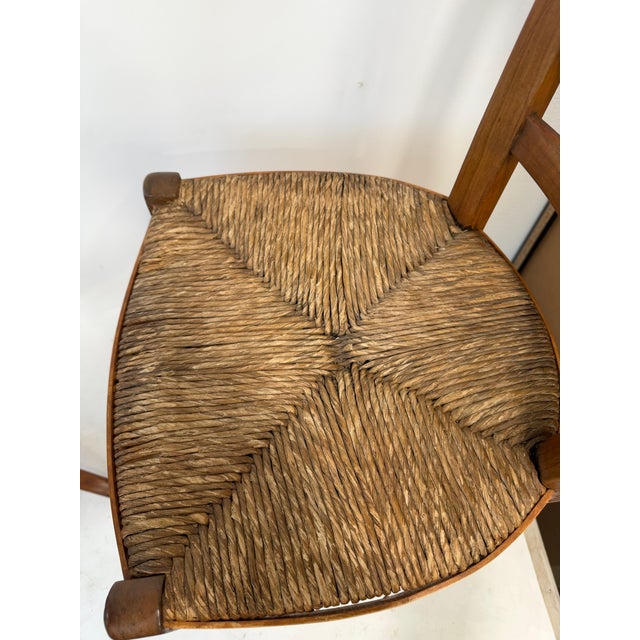 Pair French Country (Provencial) Ladderback Chairs For Sale - Image 4 of 9