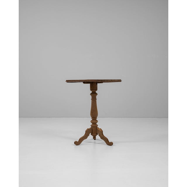 1900s French Wooden Side Table For Sale - Image 4 of 9