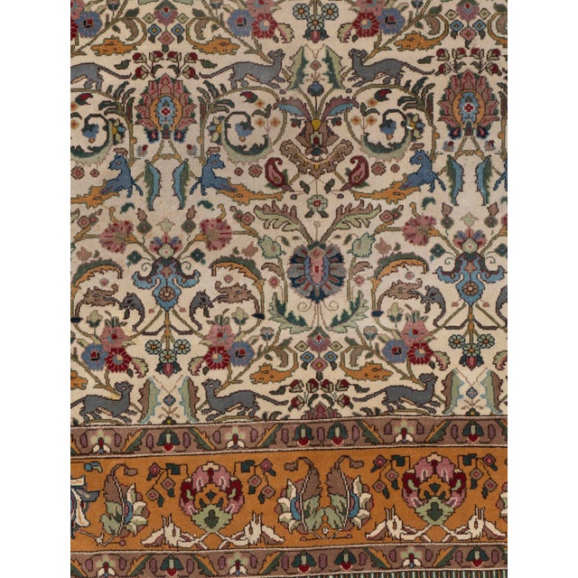Vintage Oriental Animal Pictorial Rug 7'9 X 10'9 For Sale In New York - Image 6 of 8