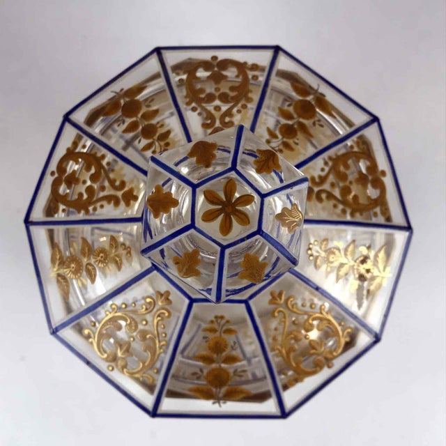 Directoire Crystal and Gold Vase, Set of 2 For Sale - Image 6 of 12