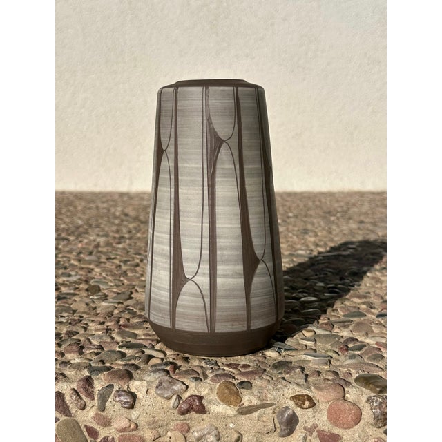 Ceramic Studio Ceramic Vase with Sgraffito Decoration by Johannes Andreas Urban, Germany, 1960s For Sale - Image 7 of 17