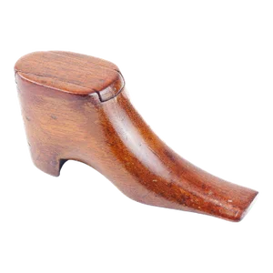 Antique Mid 19th Century English Treen Shoe