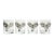 1990s Arthur Court “Safari” Elephant Double Old Fashioned Tumbler Glasses - Set of 4 For Sale