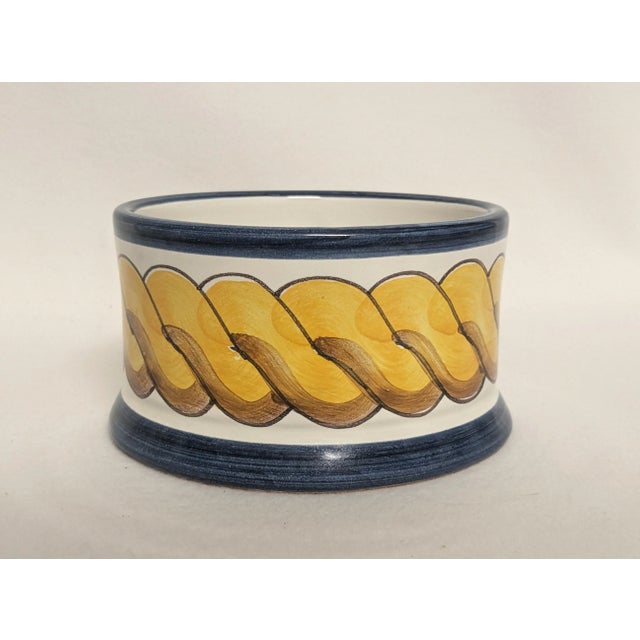 1990s Spanish Triana Lidded Dish - Blue & Gold For Sale - Image 5 of 11