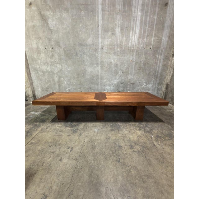 Uhuru Design Custom Walnut Extension Dining Table — Commissioned for George Clooney, 2010, Brooklyn Ny For Sale - Image 11 of 18