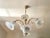 Italian Chandelier with Iridescent Murano Glass Flowers, 1980 For Sale - Image 13 of 14