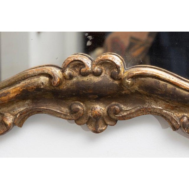 Italian Rococo Style Giltwood Mirror For Sale - Image 4 of 6